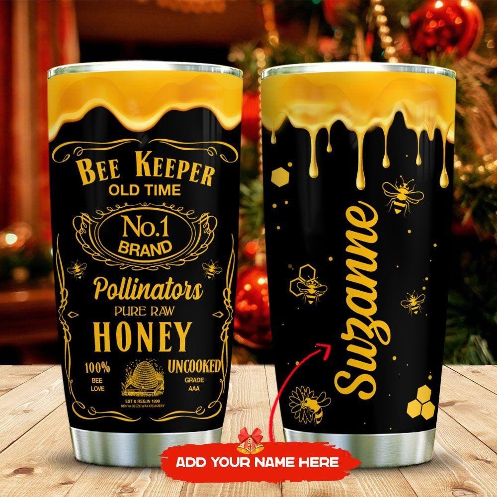 Bee Keeper Label Personalized Tumbler