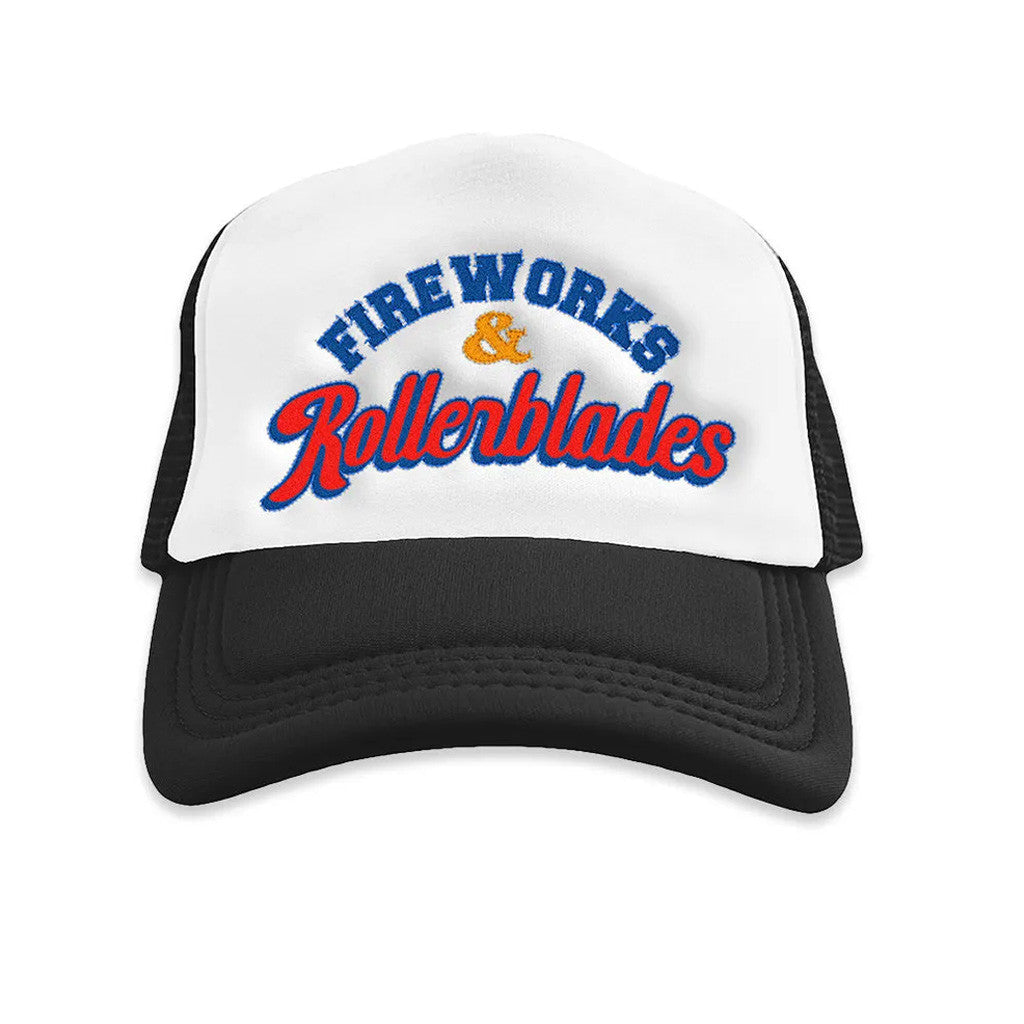 Benson Boone Merch Fireworks And Rollerblades Trucker Hat Embroidered Gifts For Brothers - Lilybirchmarket