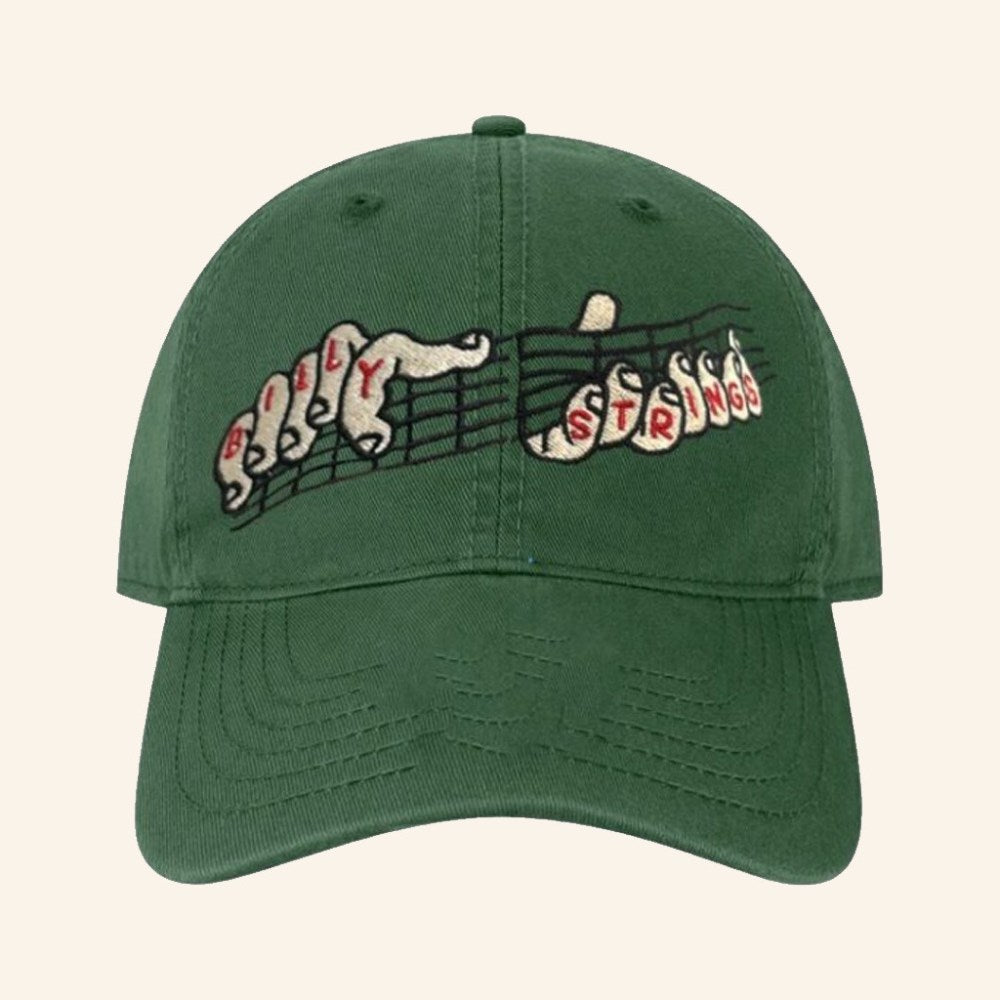 Billy Strings Merch Fingers Embroidered Hat Christmas Gifts For Music Lovers - Lilybirchmarket