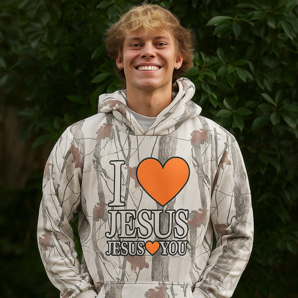 Bryce Crawford Merch I Love J J Loves You Camo Hoodie Gifts For Christian - Lilybirchmarket