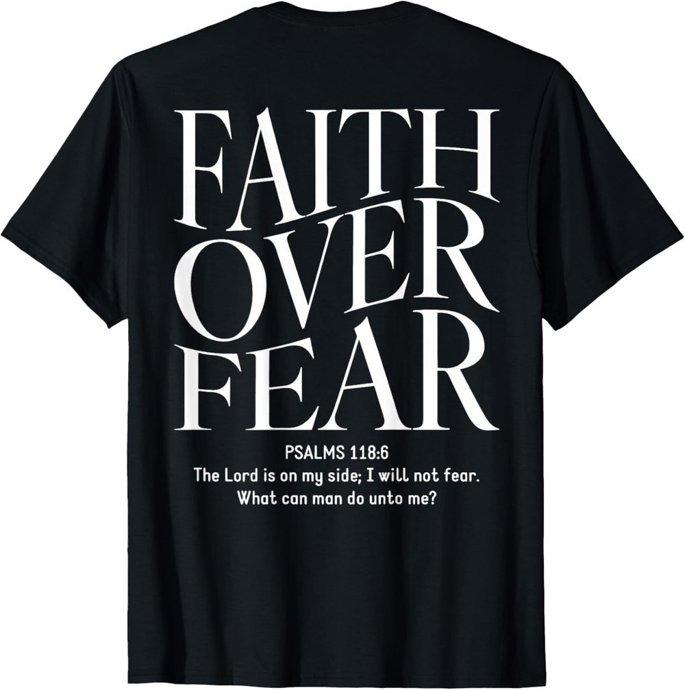 Christian Faith Fearless Back Design