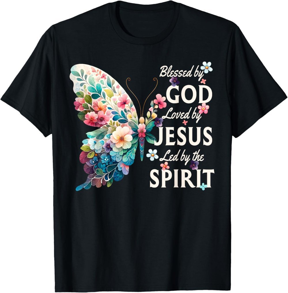 Christian Floral Butterfly Blessing Love Jesus