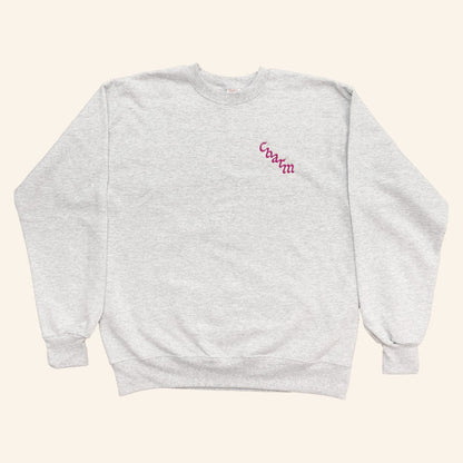 Clairo Charm Merch Charm Crewneck Sweatshirt Ash Gifts For Friends - Lilybirchmarket