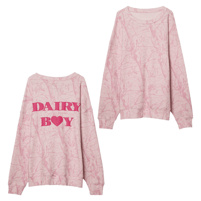 Dairy Boy Pink Camo Sweatshirt Bubblegum Camo Sweatshirt Gifts For Mom - Lilybirchmarket