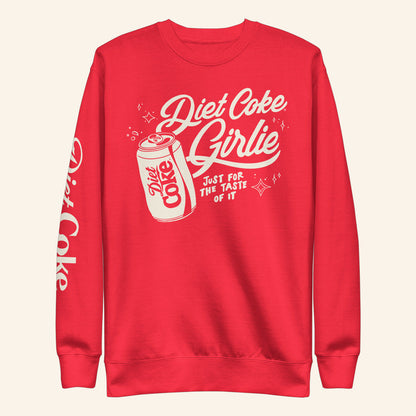 Diet Coke Merch Diet Coke Girlie Sweatshirt Just For The Taste Of It Sweatshirt Gifts For Him - Lilybirchmarket