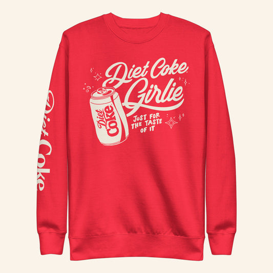 Diet Coke Merch Diet Coke Girlie Sweatshirt Just For The Taste Of It Sweatshirt Gifts For Him - Lilybirchmarket