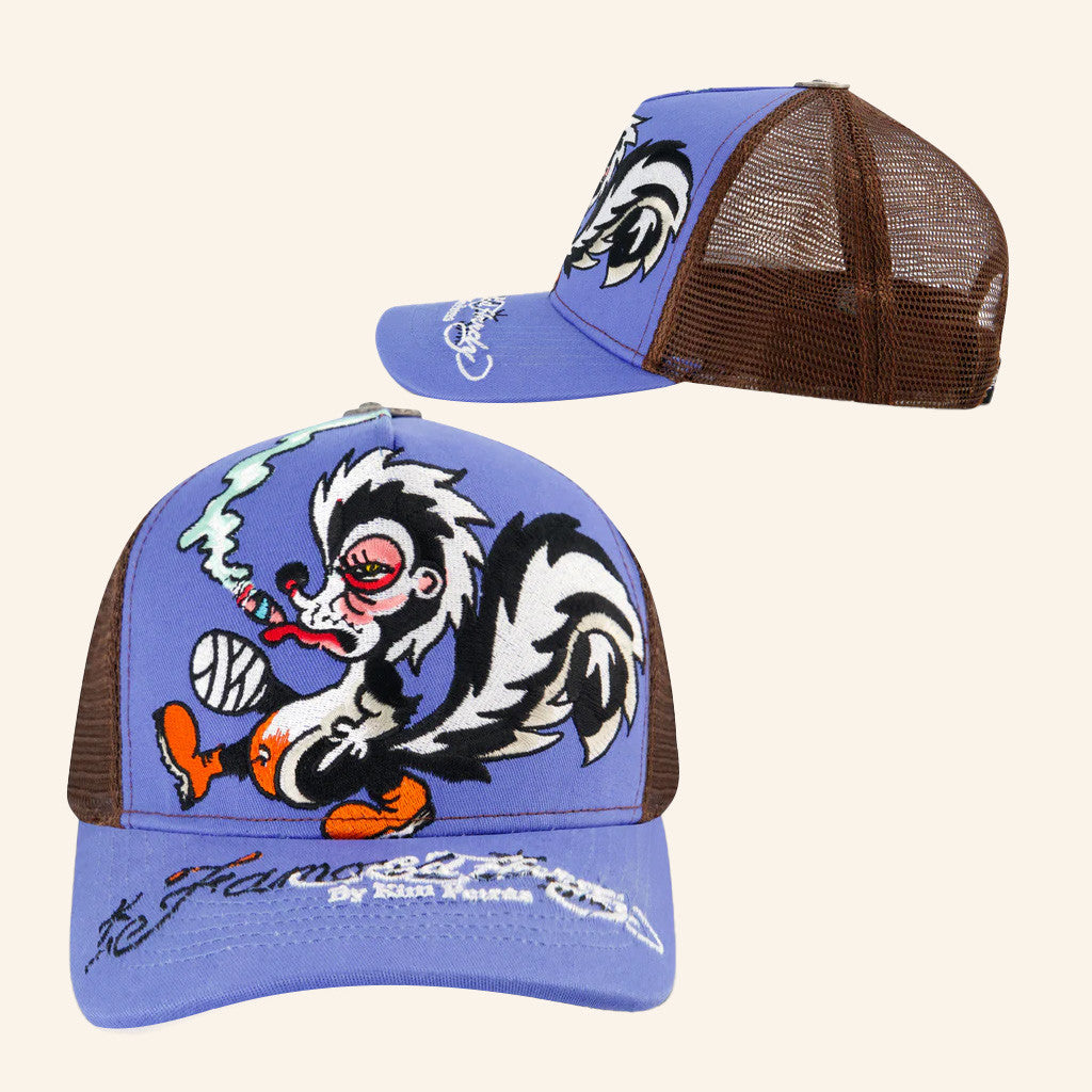 Ed Hardy Merch Famous Skunk Trucker Hat Christmas Present For Husband - Lilybirchmarket