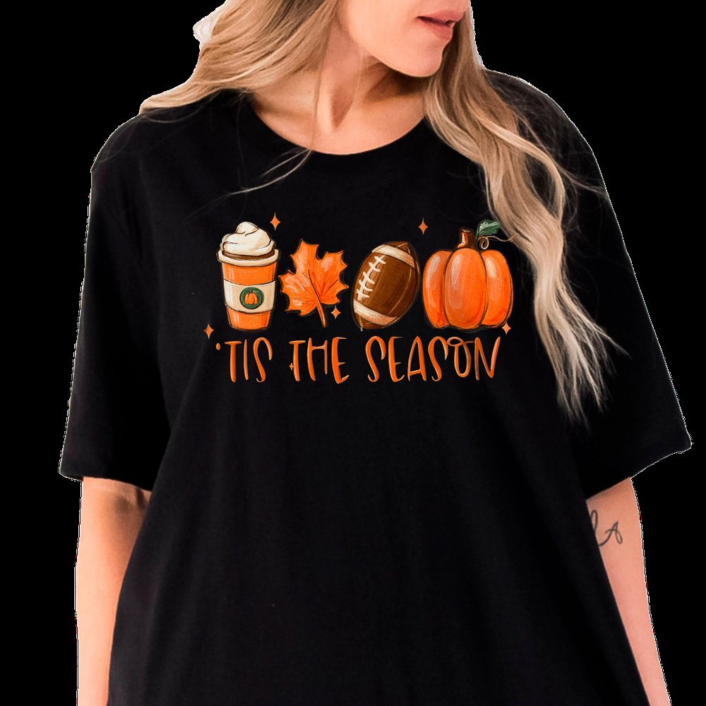 Fall Season Pumpkin Football Shirts Tees