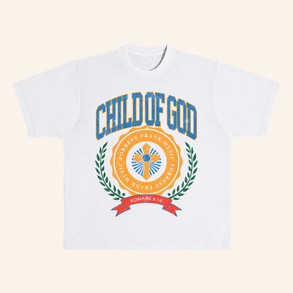 Forrest Frank Merch Child Of God Shirt COG Crest White T-Shirt Forrest Frank Tour Merch - Lily Birch Market