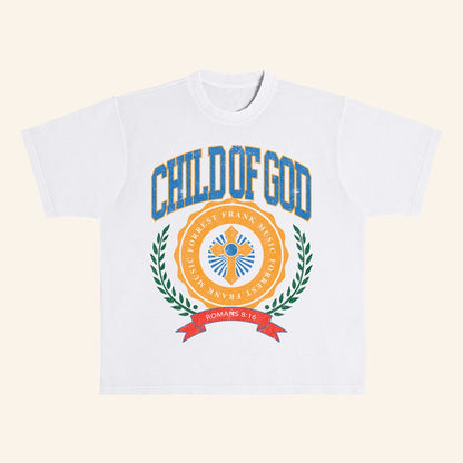 Forrest Frank Merch Child Of God Shirt COG Crest White T-Shirt Forrest Frank Tour Merch - Lily Birch Market