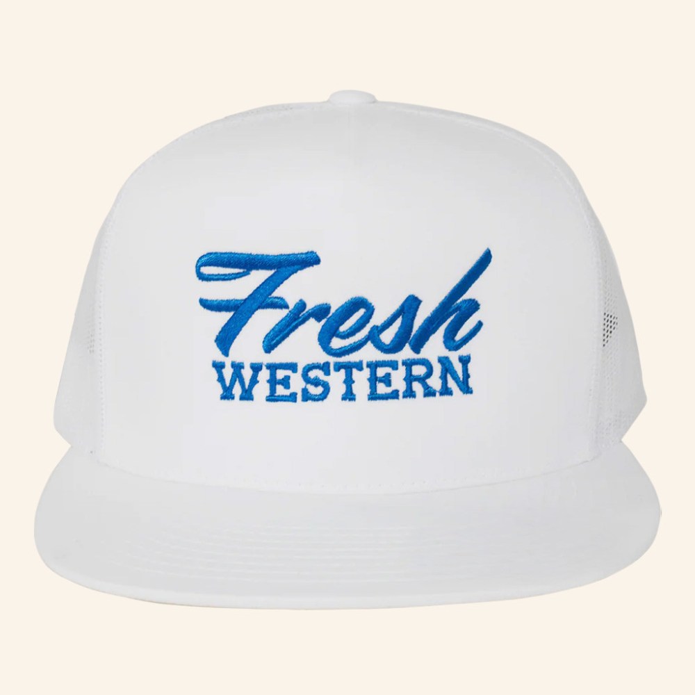 Fresh Western Hat Fresh Western Trucker Snapback Hat Embroidered Presents For Son - Lilybirchmarket