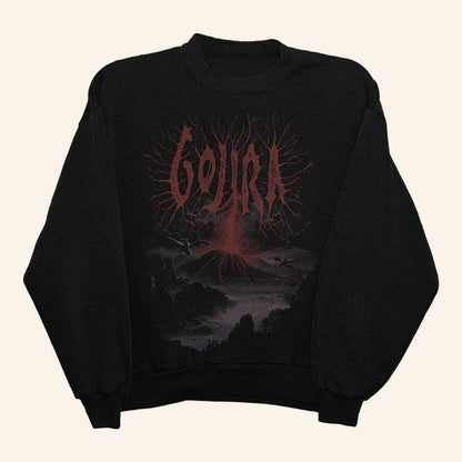 Gojira Merch Lightning Strike Crewneck Sweatshirt Presents For Music Lovers - Lilybirchmarket