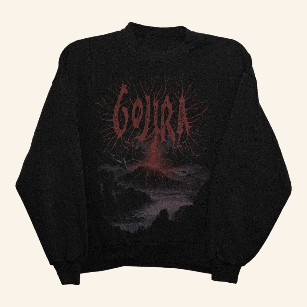 Gojira Merch Lightning Strike Crewneck Sweatshirt Presents For Music Lovers - Lilybirchmarket