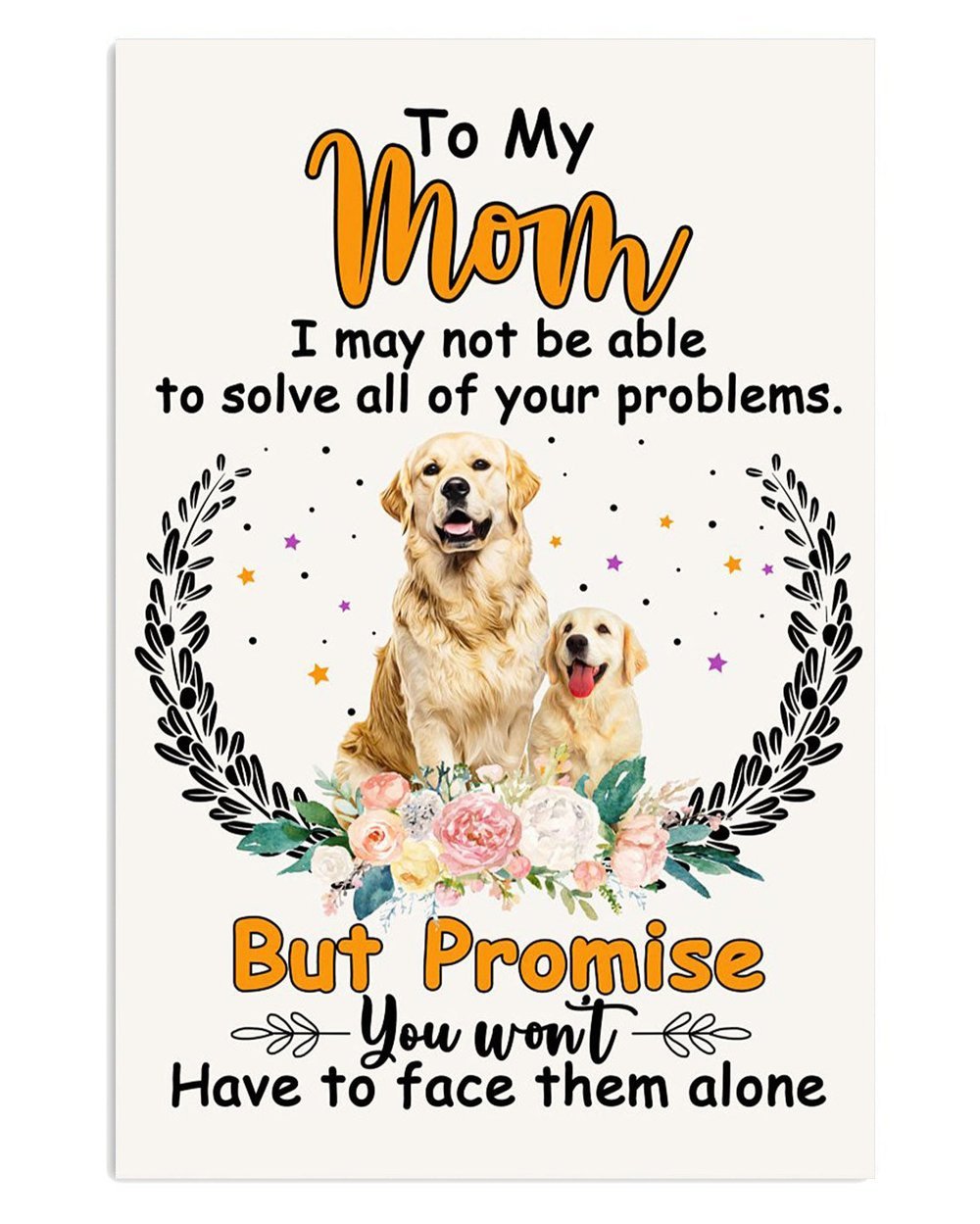 Golden Retriever Puppies from Dog to Mom Poster