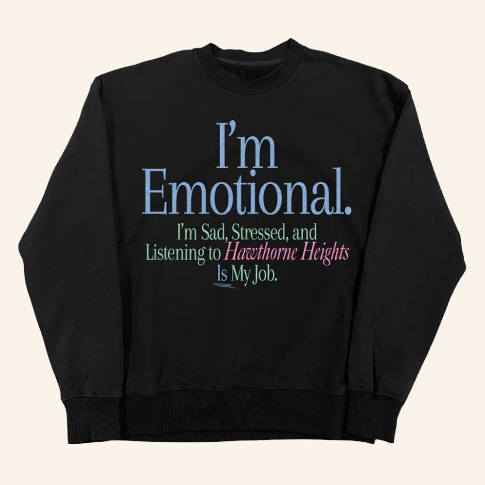 Hawthorne Heights Merch Very Emotional Crewneck Sweatshirt Best Gifts For Rock Band Fans - Lilybirchmarket