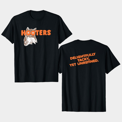 Hooters Merch Classic Logo T-Shirt Black Gifts For Boyfriend - Lily Birch Market