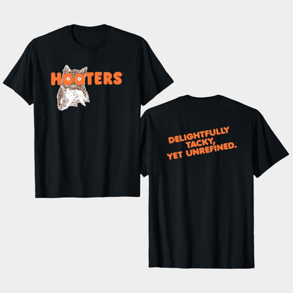 Hooters Merch Classic Logo T-Shirt Black Gifts For Boyfriend - Lily Birch Market