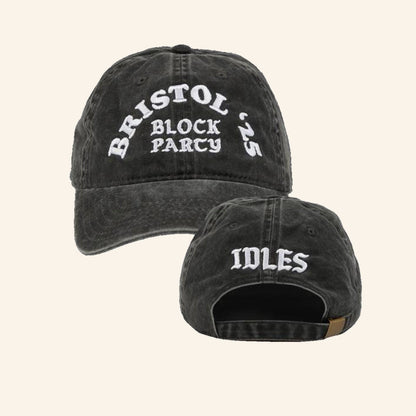 Idles Band Merch Bristol Block Party Washed Hat Embroidered Birthday Gift Ideas For Husband - Lilybirchmarket