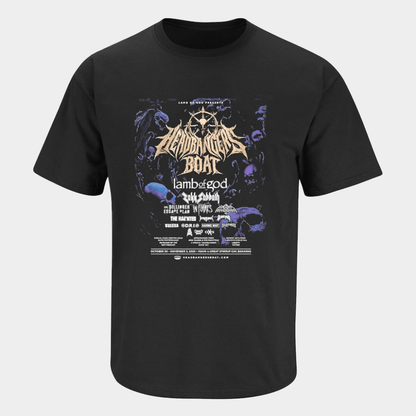 Lamb Of God Headbangers Boat 2026 Concert Lineup T-Shirt Gifts For Music Lovers - Lily Birch Market
