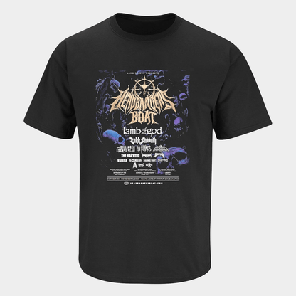 Lamb Of God Headbangers Boat 2026 Concert Lineup T-Shirt Gifts For Music Lovers - Lily Birch Market
