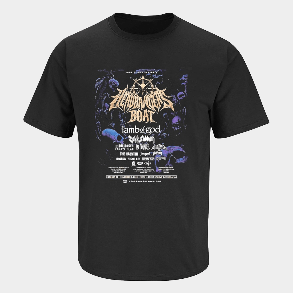 Lamb Of God Headbangers Boat 2026 Concert Lineup T-Shirt Gifts For Music Lovers - Lily Birch Market