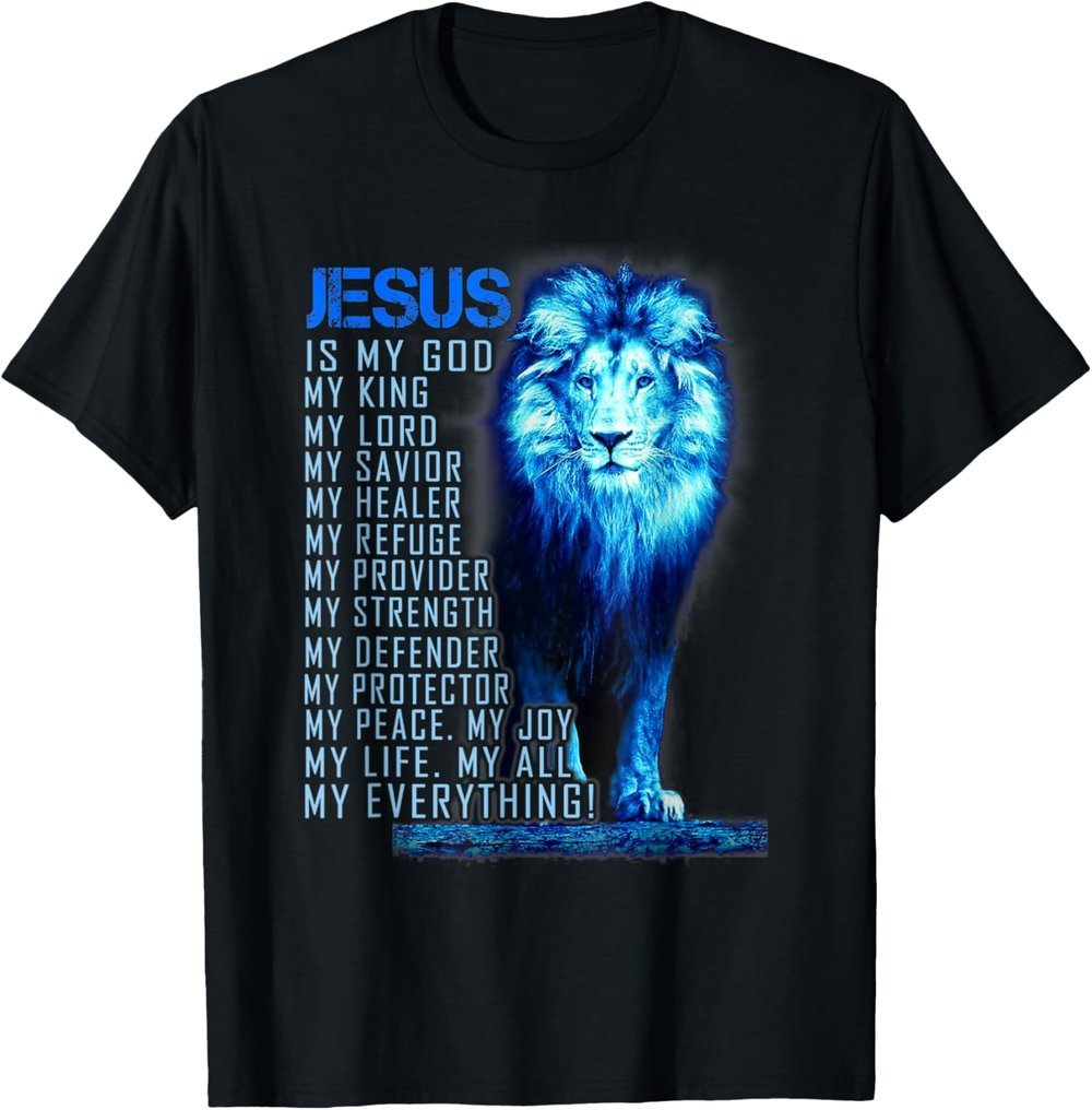 Lion Christian Jesus My God King Savior