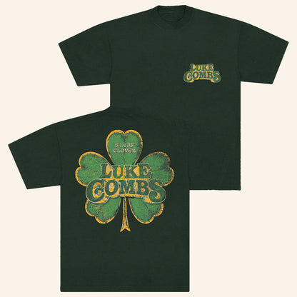 Luke Combs Merch 5 Leaf Clover T-Shirt Presents For Music Lovers - Lily Birch Market