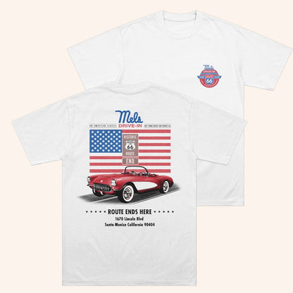 Mel's Drive In Merch Mel's Route 66 Ends Here Shirt Gifts For Besties - Lily Birch Market