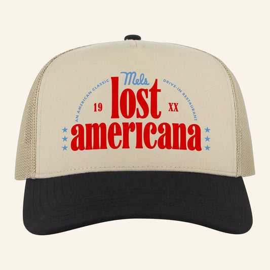 Mel's Drive In Merch Mels X Mgk Lost Americana Trucker Cap Gifts For Dad - Lilybirchmarket