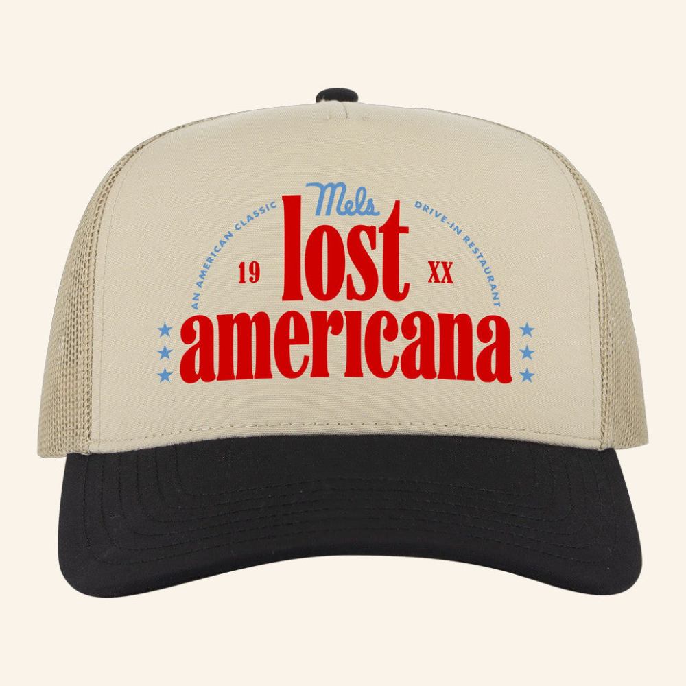 Mel's Drive In Merch Mels X Mgk Lost Americana Trucker Cap Gifts For Dad - Lilybirchmarket