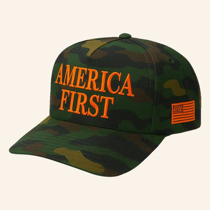 Nick Fuentes Merch Official Camo America First Hat Embroidered Gifts For Husband - Lilybirchmarket