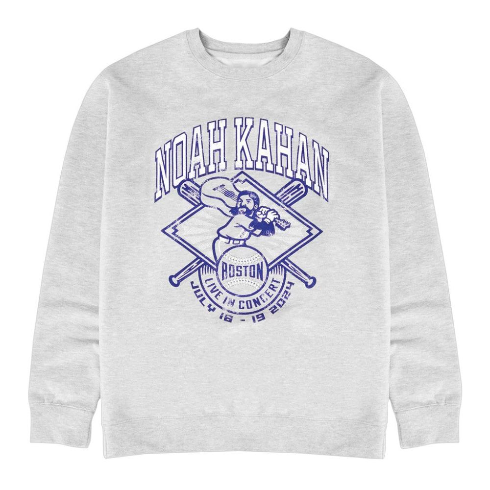 Noah Kahan Merch Fenway Fanatic Crewneck Sweatshirt Unique Gifts For Music Lovers - Lilybirchmarket