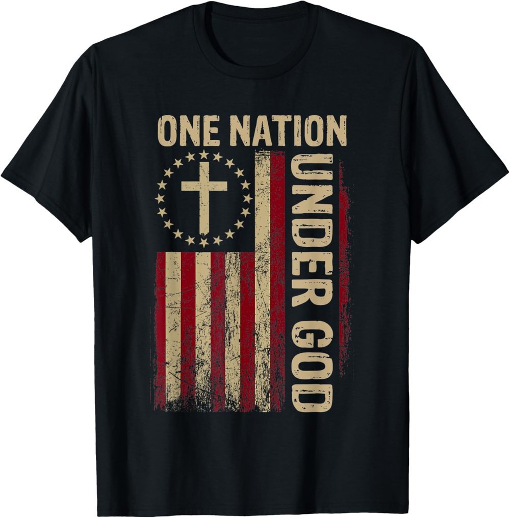 Patriotic Christian Flag 4th July Nation God