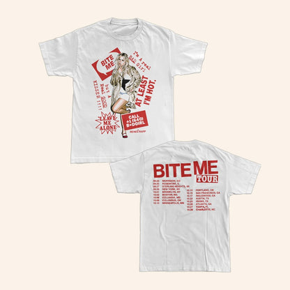 Renee Rapp Merch White Date Back Tour T-Shirt Gifts For Music Lovers - Lily Birch Market