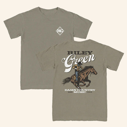 Riley Green Merch Tour 2025 Cowboy T-Shirt Gifts For Music Lovers - Lily Birch Market