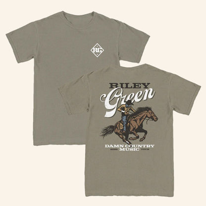 Riley Green Merch Tour 2025 Cowboy T-Shirt Gifts For Music Lovers - Lily Birch Market