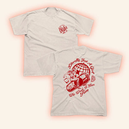 Russell Dickerson Merch Just A Girl T-Shirt Birthday Gifts For Girlfriend - Lily Birch Market