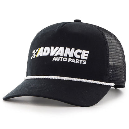 Ryan Blaney Merch Black Ryan Blaney Advance Auto Parts Trucker Hat Father's Day Gifts - Lilybirchmarket
