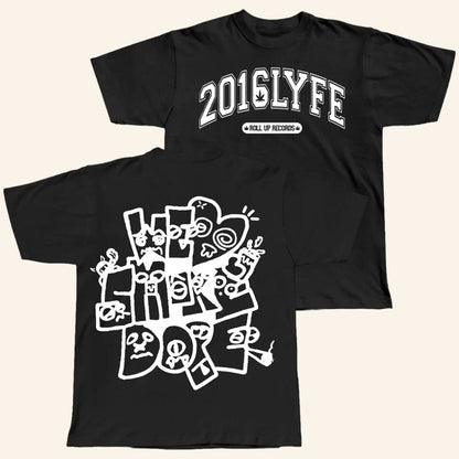 Smokedope2016 Merch 2016LYFE T-Shirt Black Gifts For Music Lovers - Lily Birch Market