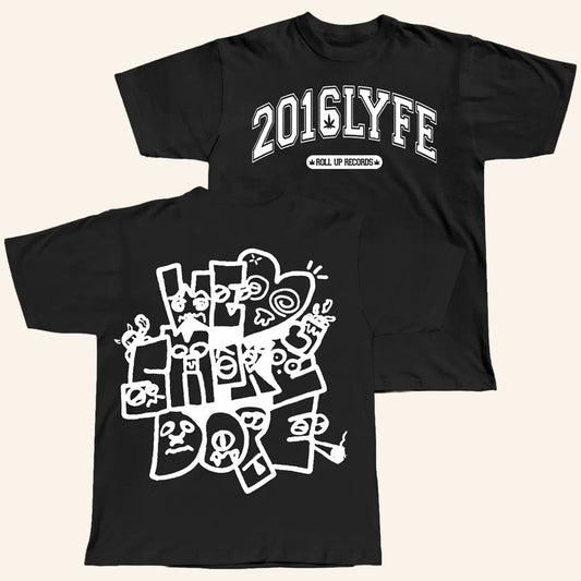 Smokedope2016 Merch 2016LYFE T-Shirt Black Gifts For Music Lovers - Lily Birch Market