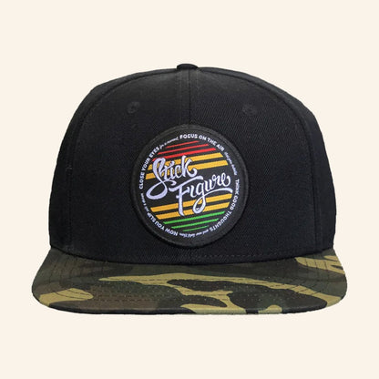 Stick Figure Merch Think Good Thoughts Snapback Hat Best Gifts For Music Lovers - Lilybirchmarket