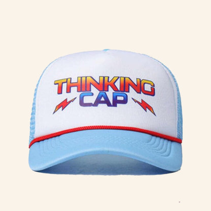 Stranger Things Merch Thinking Cap Trucker Hat Best Gifts For Brother - Lilybirchmarket