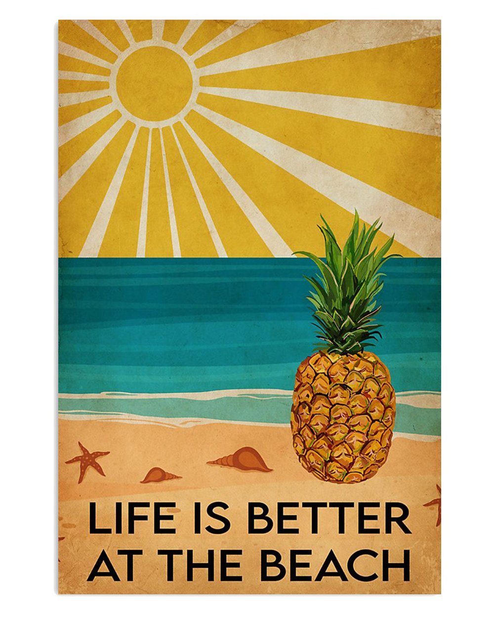 Summer Beach Poster Life's Better at the Ocean