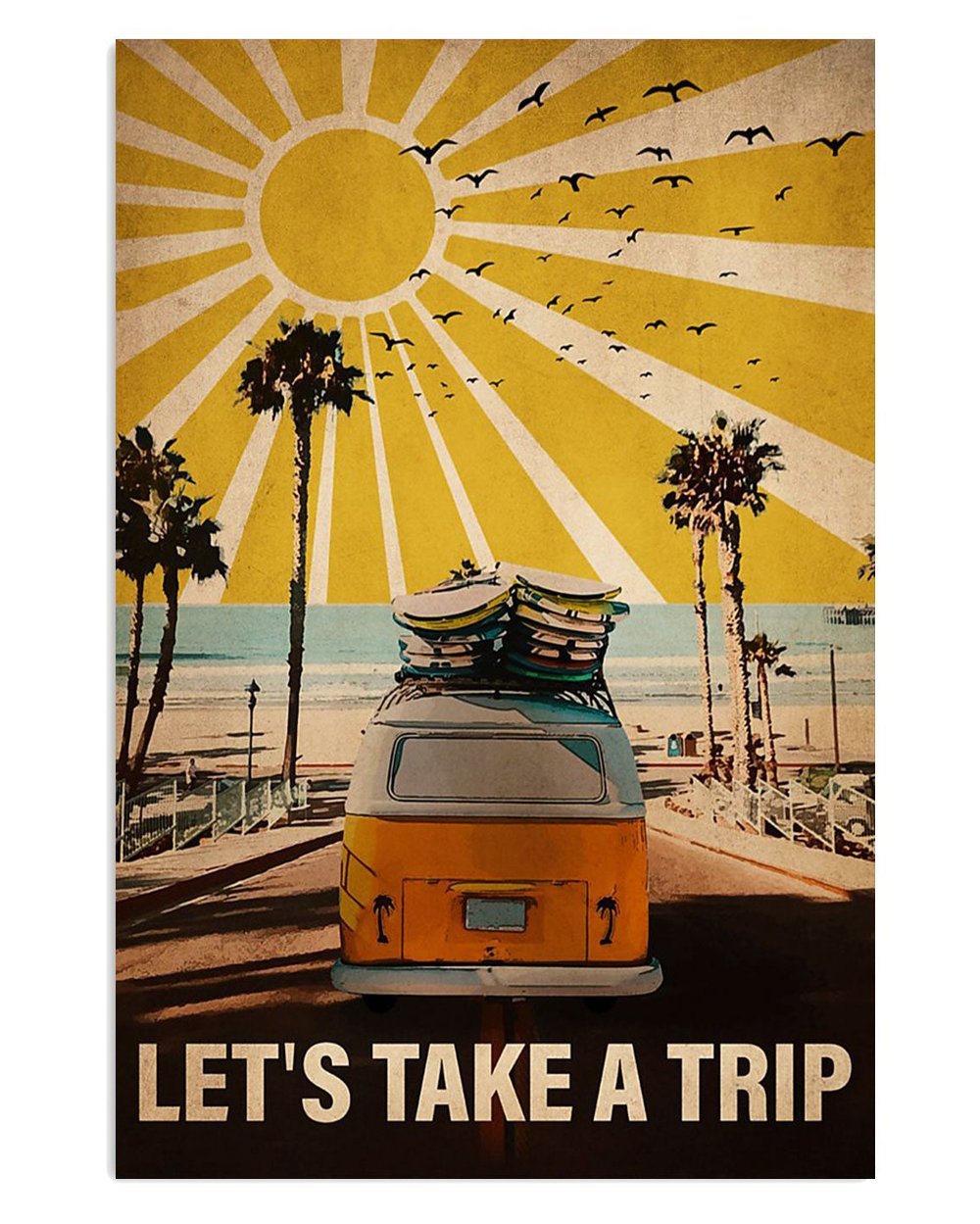 Summer Ocean Motorhome Poster