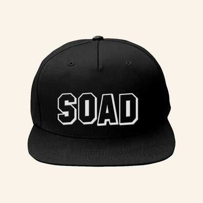 System Of A Down Merch Tour 2025 SOAD Hollywood Logo Embroidered Snapback Hat Dad Gifts - Lilybirchmarket