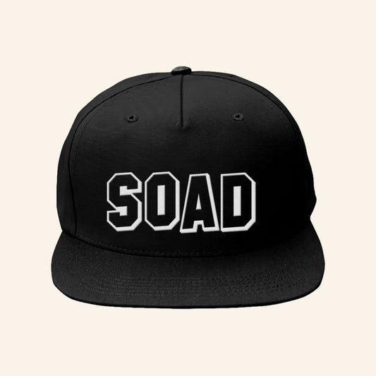 System Of A Down Merch Tour 2025 SOAD Hollywood Logo Embroidered Snapback Hat Dad Gifts - Lilybirchmarket