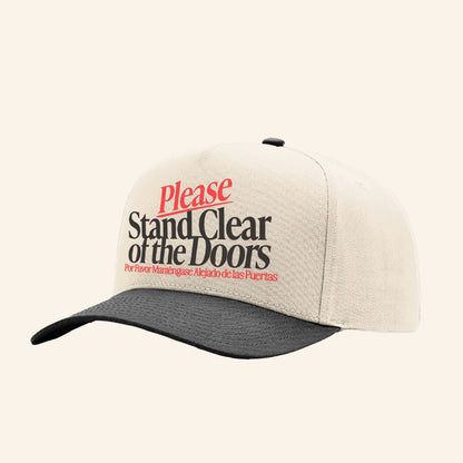 The Lost Bros Merch Please Stand Clear Of The Doors Embroidered Hat Gifts For Dad - Lilybirchmarket