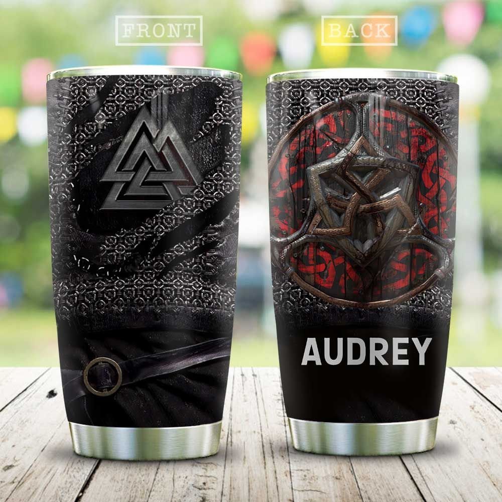 Viking Chain Shield Armor Personalized Tumbler