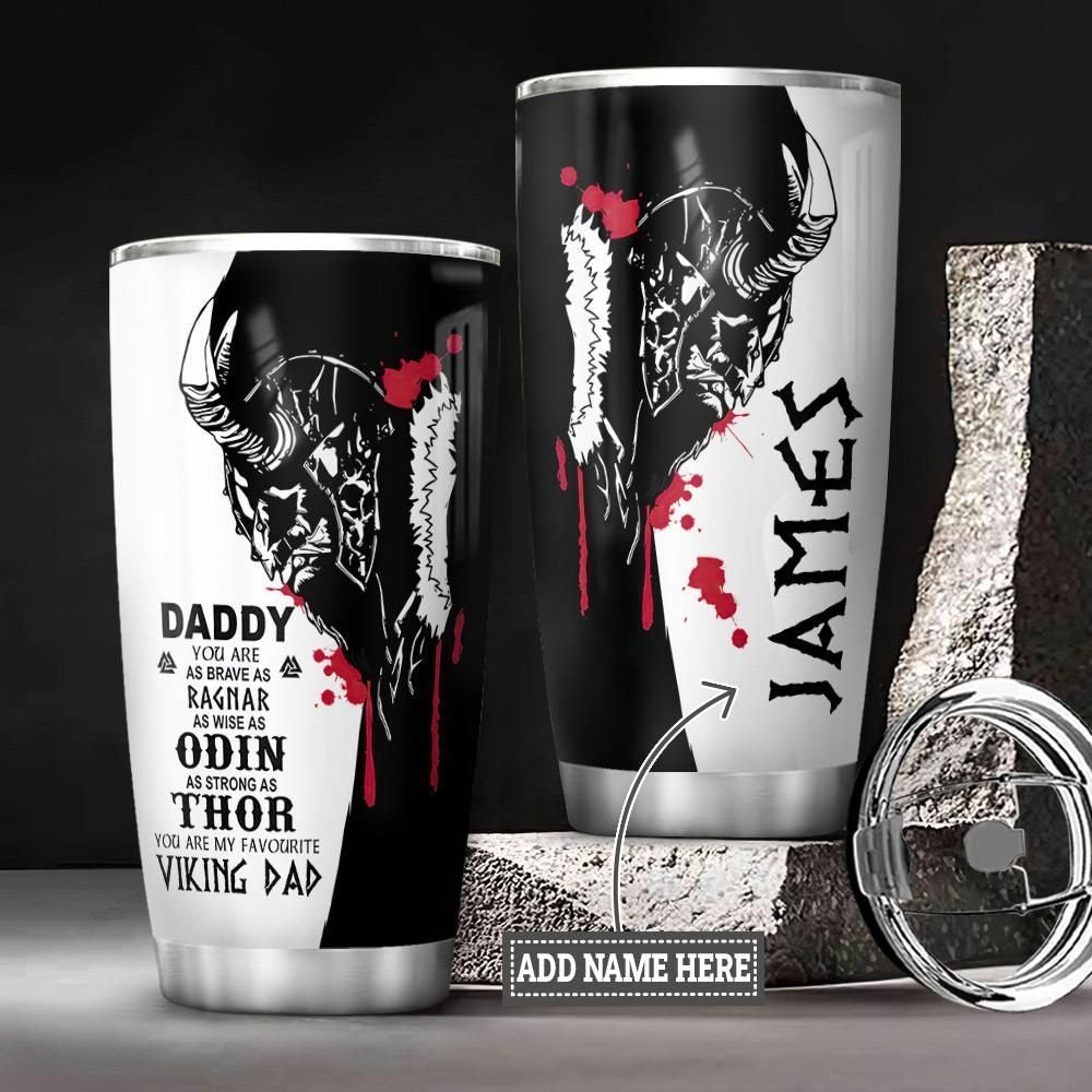 Viking Dad Power Personalized Tumbler