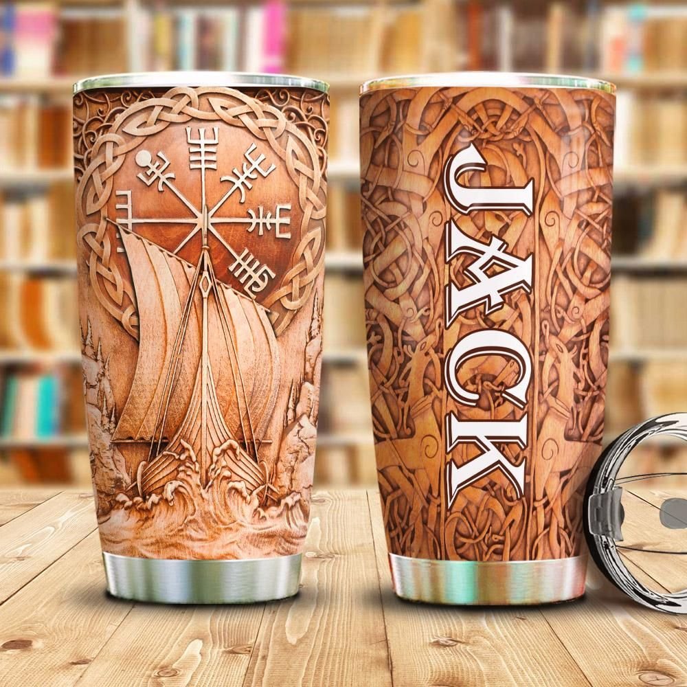 Viking Drakkar Boat Personalized Tumbler